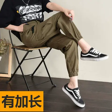 加长版工装裤女加肥大码春175高个子女生穿搭超长裤170帅气休闲裤图片