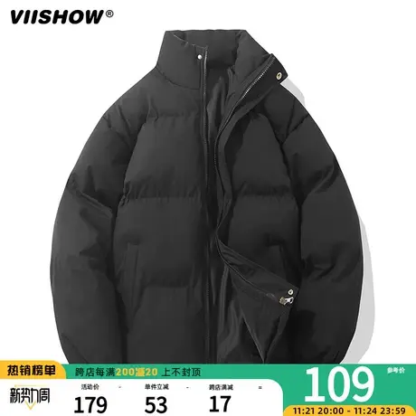VIISHOW美式棉服男保暖面包服男生痞帅棉衣冬季宽松潮牌加厚衣服商品大图