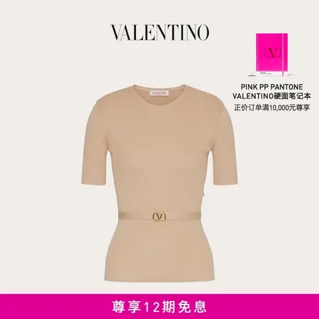 【24期免息】华伦天奴VALENTINO女士 VLOGO 腰带装饰羊毛衫商品大图
