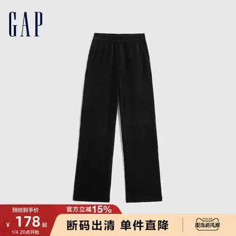 【断码优惠】欧阳娜娜同款Gap女装秋冬新款灯芯绒保暖长裤773310商品大图
