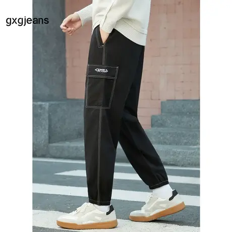 gxg.jeans男装2024年春季新款休闲收口长裤JHF10200211图片