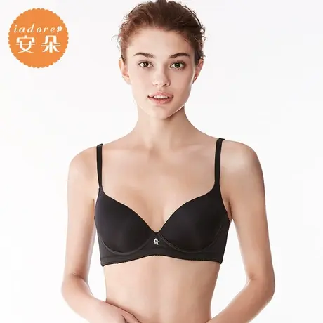 【立体围】安莉芳outlets安朵女士光面内衣厚款小胸聚拢上托文胸图片