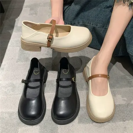 软底玛丽珍小皮鞋女鞋2023春秋新款英伦风乐福鞋夏百搭单鞋配裙子商品大图