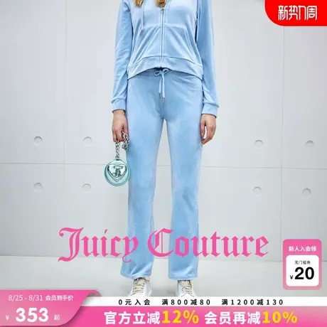Juicy Couture橘滋休闲裤女2025年秋季新款零压弹力丝绒修身长裤商品大图