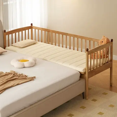 顾家家居睡饱饱0胶无甲醛婴幼儿拼接床水洗纯棉面料儿童床垫M5035商品大图