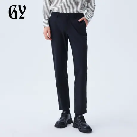 雅戈尔奥莱 GY男装秋季竹浆纤维混纺面料天然抗皱男士休闲裤商品大图