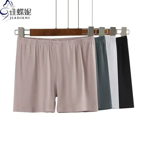 夏季新款韩版修身纯色简约莫代尔松紧腰打底裤可外穿女下装短裤图片