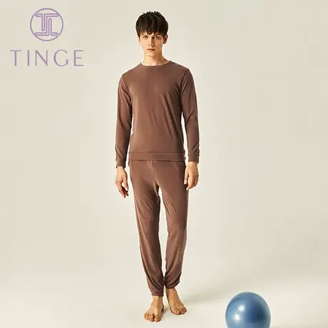 TINGEFastWarm双面磨毛男士家居服秋衣保暖内衣德绒保暖套装秋冬商品大图