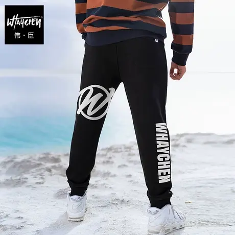 伟臣潮牌大码男装加绒加厚休闲长裤男胖子加肥加大宽松肥佬卫裤春商品大图