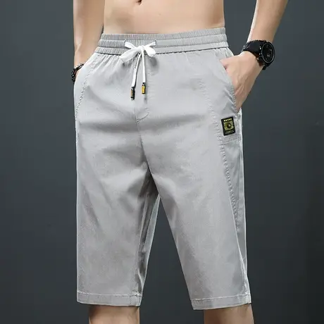 夏季薄款七分休闲短裤男士宽松外穿潮牌夏天男款2023新款五分中裤商品大图