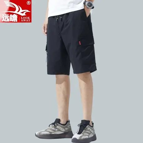 夏天五分裤男士工装休闲短裤男夏季薄款宽松直筒潮流5分中裤男款商品大图