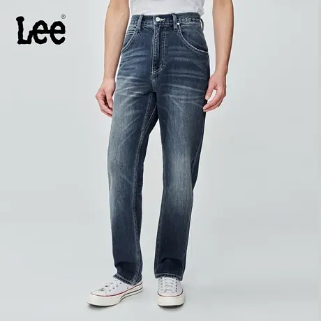 【张凌赫代言】Lee商场同款25秋冬新品753舒适直筒深蓝色男牛仔裤商品大图