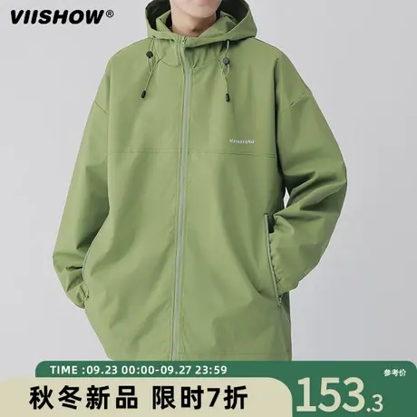 VIISHOW冲锋夹克款春秋季美式春秋潮牌户外机能防风痞帅夹克外套商品大图