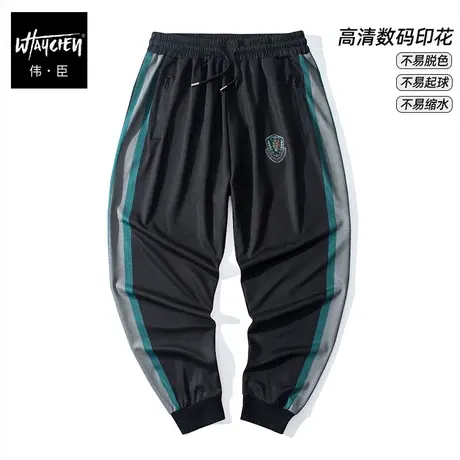 伟臣2022秋冬新品大码男装潮流休闲小脚裤胖子加肥加大宽松运动裤商品大图