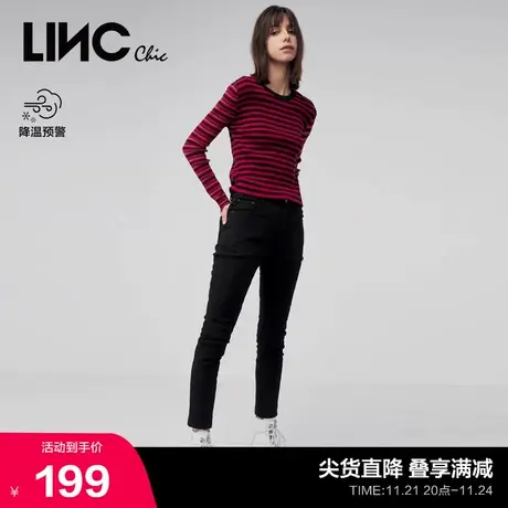 LINCCHIC金羽杰裤子女士羽绒裤长款高弹保暖羽绒裤女Y21607352图片