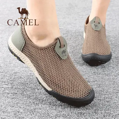 Camel/骆驼男鞋夏季品新款网面孔眼透气士户外休闲徒步旅游凉鞋子商品大图