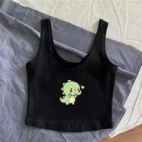性感辣妹修身纯色小吊带背心露锁骨无袖内搭外穿纯色打底上衣女春商品大图