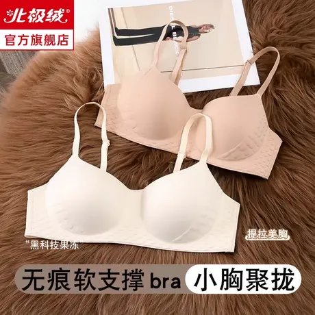 无痕内衣女小胸聚拢上托防下垂收副乳无钢圈少女夏季薄款文胸罩商品大图