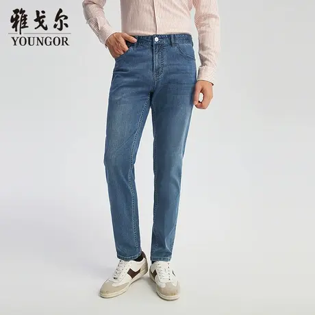 【商场同款】雅戈尔男士牛仔裤春季新款官方商务休闲牛仔裤男图片
