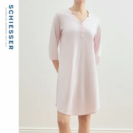 SCHIESSER舒雅女士零碳环保柔软亲肤透气连衣裙家居服睡裙22434D图片