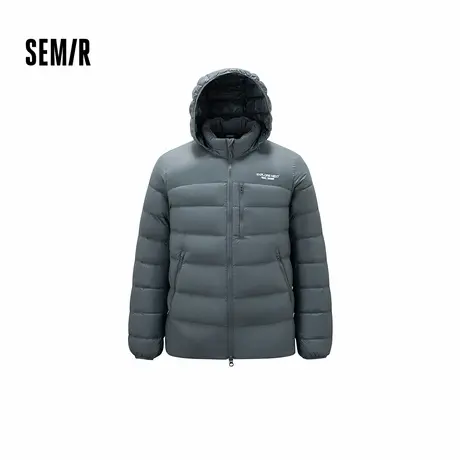 森马羽绒服男冬季90绒子轻量鹅绒服2025新款情侣款可拆卸连帽外套商品大图