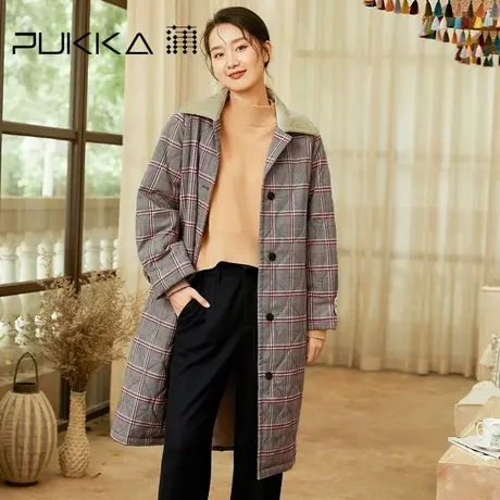 蒲PUKKA 商场同款女装棉衣冬装宽松原创设计感时尚棉服外套图片