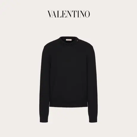 【季末优惠】华伦天奴VALENTINO男士 BLACK UNTITLED 针织衫毛衣商品大图