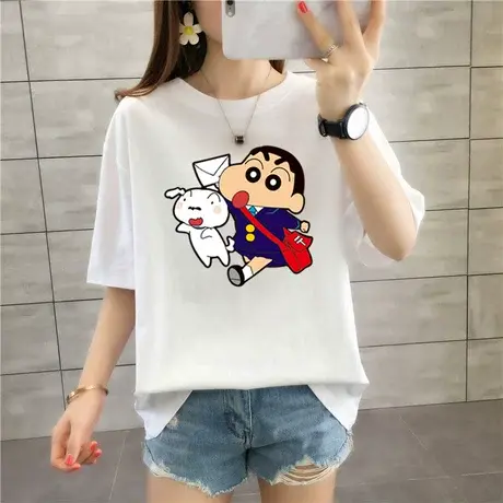 纯棉大码t恤女短袖2024新款夏韩版宽松体桖半袖抹茶绿色上衣ins潮商品大图