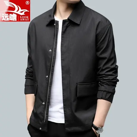 夹克外套男春季翻领衣服春秋款男装休闲潮流衣服百搭男士上衣男款商品大图
