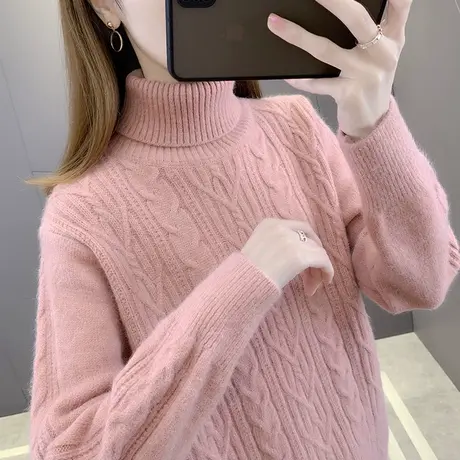 高领毛衣女秋冬加厚2022年新款爆款时尚洋气毛衣打底衫女秋冬外穿图片