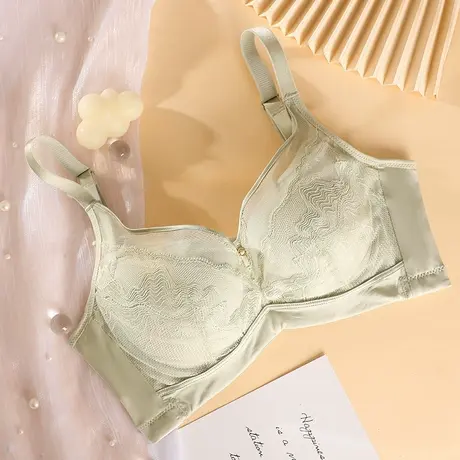 奥维丝丽醉清风系列内衣女聚拢上托收副乳调整型软钢圈性感文胸商品大图