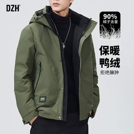 男士户外冲锋衣羽绒服2025新款今年流行爆款工装外套羽绒衣鸭绒服商品大图