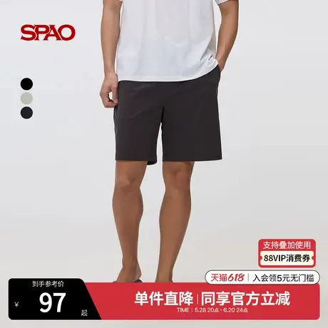 SPAO韩国同款2025年春季新品男士通勤时尚日常舒适短裤休闲裤商品大图