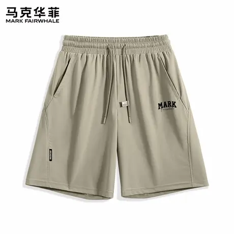 马克华菲运动短裤男2025新款夏季冰丝速干裤男款宽松休闲五分裤子图片