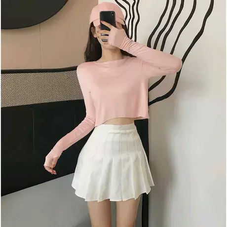短款长袖上衣jazz跳舞服爵士舞蹈服女性感韩国女团同款嘻哈演出服商品大图