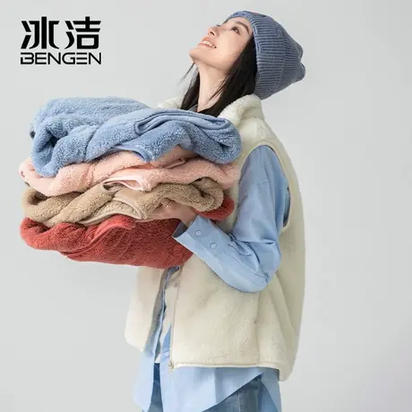 冰洁珊瑚绒马甲女2023秋季新款女士防风保暖休闲户外立领外套HKYR商品大图