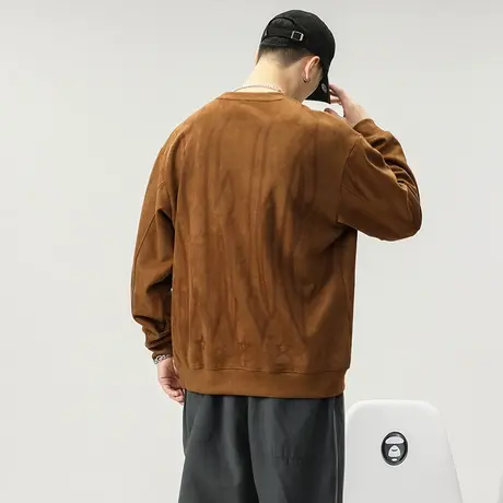 青少年大码长袖潮流潮牌男装百搭时尚秋季男装男士春秋百搭卫衣图片