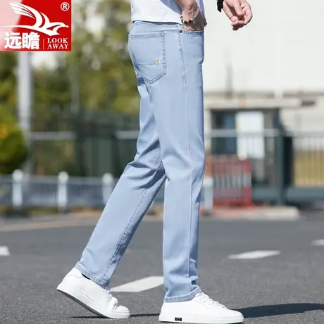男士牛仔裤男夏季薄款宽松直筒裤子男款2023新款夏天潮牌休闲长裤商品大图