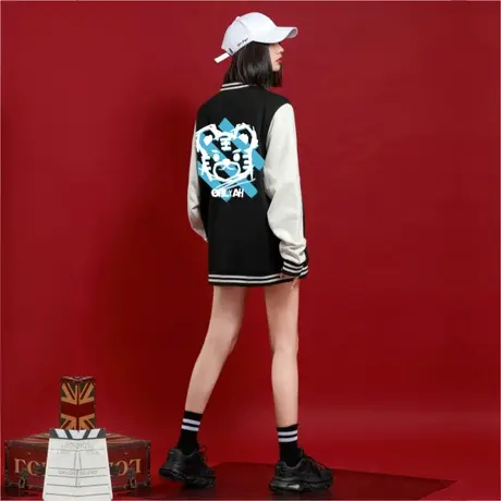 Ohlyah秋冬外套女ins潮牌棒球服女冬季夹克宽松潮牌百搭班服定制图片