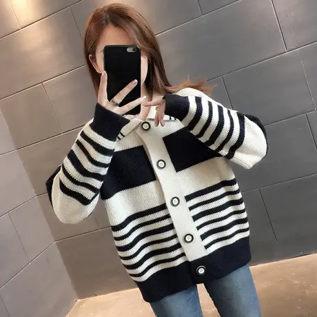 毛衣2023年新款女装秋冬季秋款秋装女士针织开衫宽松百搭外穿爆款图片