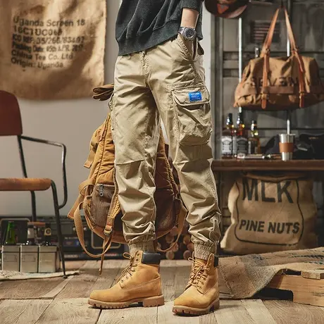 Modi Nick/摩帝尼克裤子男款休闲工装裤宽松舒适百搭休闲裤男士款商品大图