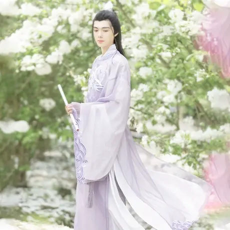 【如梦霓裳丨饕餮】原创汉服圆领袍男装中国风山海经系列古装唐制图片