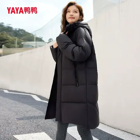 【双十一预售】鸭鸭情侣款羽绒服2023秋冬新品中长连帽加厚外套Y图片