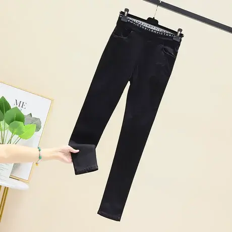 打底裤女裤子春秋薄款外穿魔术小脚夏显瘦黑色紧身铅笔九分小黑裤图片