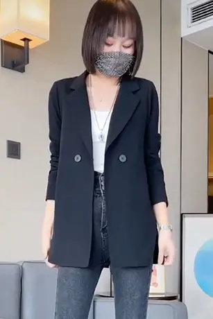 小西装外套女2023春韩版薄款百搭气质网红炸街休闲显瘦小个子西服商品大图