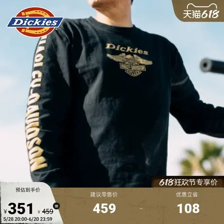 Dickiesx HARLEY DAVIDSON 哈雷联名长袖T恤 鹰标图案商品大图