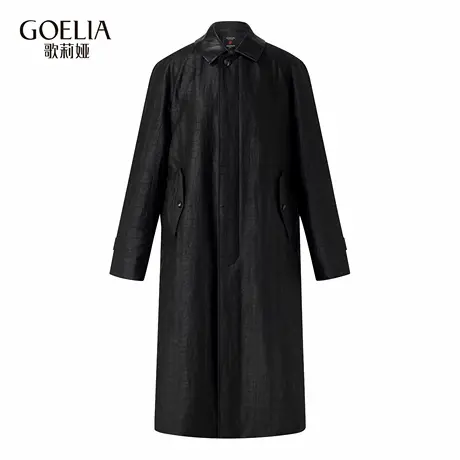 歌莉娅秋季新品18姆米龟纹香云纱真丝棉外套男女同款1E9L6E2S0商品大图