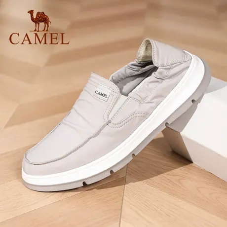 Camel/骆驼男鞋2025春季新款轻盈一脚蹬布鞋软弹休闲百搭爸爸鞋商品大图