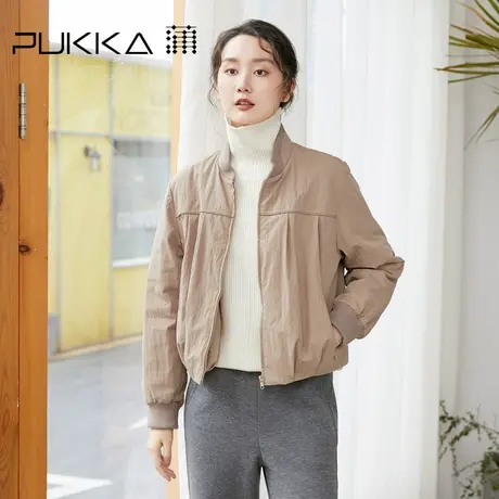 蒲PUKKA 女装棉质短款外套冬装设计感时尚棉衣棉服商场同款图片