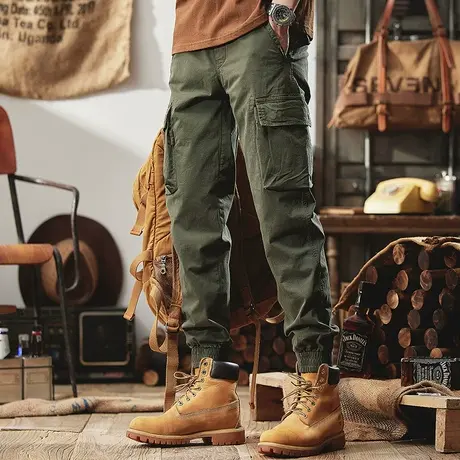 Modi Nick/摩帝尼克休闲潮流男士工装长裤宽松运动束脚工装裤子男商品大图